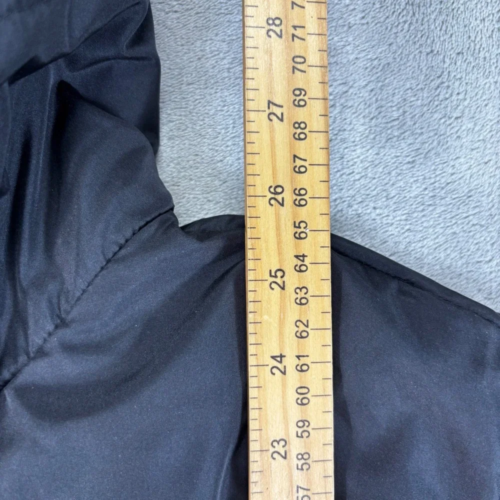 Swiss Tech Puffer Jacket Kids XXL 18 Black Excellent Hooded Fleece Lined Quilted